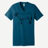 Unisex Jersey Short Sleeve V Neck Tee Thumbnail
