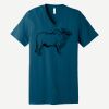 Unisex Jersey Short Sleeve V Neck Tee Thumbnail