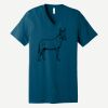 Unisex Jersey Short Sleeve V Neck Tee Thumbnail
