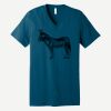 Unisex Jersey Short Sleeve V Neck Tee Thumbnail