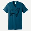 Unisex Jersey Short Sleeve V Neck Tee Thumbnail