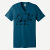 Unisex Jersey Short Sleeve V Neck Tee Thumbnail