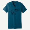 Unisex Jersey Short Sleeve V Neck Tee Thumbnail