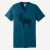 Unisex Jersey Short Sleeve V Neck Tee Thumbnail