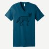 Unisex Jersey Short Sleeve V Neck Tee Thumbnail