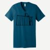 Unisex Jersey Short Sleeve V Neck Tee Thumbnail