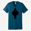Unisex Jersey Short Sleeve V Neck Tee Thumbnail