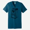 Unisex Jersey Short Sleeve V Neck Tee Thumbnail