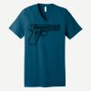 Unisex Jersey Short Sleeve V Neck Tee Thumbnail