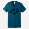 Unisex Jersey Short Sleeve V Neck Tee Thumbnail