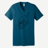 Unisex Jersey Short Sleeve V Neck Tee Thumbnail