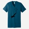Unisex Jersey Short Sleeve V Neck Tee Thumbnail