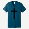 Unisex Jersey Short Sleeve V Neck Tee Thumbnail