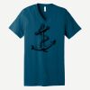 Unisex Jersey Short Sleeve V Neck Tee Thumbnail