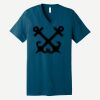 Unisex Jersey Short Sleeve V Neck Tee Thumbnail