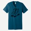 Unisex Jersey Short Sleeve V Neck Tee Thumbnail