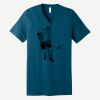 Unisex Jersey Short Sleeve V Neck Tee Thumbnail