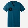 Unisex Jersey Short Sleeve V Neck Tee Thumbnail