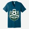 Unisex Jersey Short Sleeve V Neck Tee Thumbnail