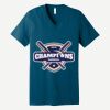 Unisex Jersey Short Sleeve V Neck Tee Thumbnail