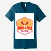 Unisex Jersey Short Sleeve V Neck Tee Thumbnail