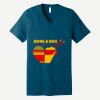 Unisex Jersey Short Sleeve V Neck Tee Thumbnail