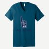 Unisex Jersey Short Sleeve V Neck Tee Thumbnail