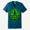 Unisex Jersey Short Sleeve V Neck Tee Thumbnail
