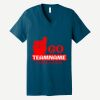 Unisex Jersey Short Sleeve V Neck Tee Thumbnail