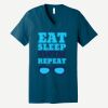 Unisex Jersey Short Sleeve V Neck Tee Thumbnail