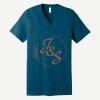 Unisex Jersey Short Sleeve V Neck Tee Thumbnail
