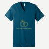 Unisex Jersey Short Sleeve V Neck Tee Thumbnail