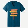 Unisex Jersey Short Sleeve V Neck Tee Thumbnail