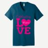 Unisex Jersey Short Sleeve V Neck Tee Thumbnail