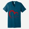 Unisex Jersey Short Sleeve V Neck Tee Thumbnail