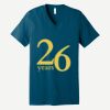 Unisex Jersey Short Sleeve V Neck Tee Thumbnail
