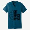 Unisex Jersey Short Sleeve V Neck Tee Thumbnail