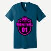 Unisex Jersey Short Sleeve V Neck Tee Thumbnail