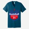 Unisex Jersey Short Sleeve V Neck Tee Thumbnail