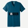 Unisex Jersey Short Sleeve V Neck Tee Thumbnail