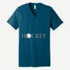 Unisex Jersey Short Sleeve V Neck Tee Thumbnail