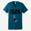 Unisex Jersey Short Sleeve V Neck Tee Thumbnail