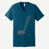 Unisex Jersey Short Sleeve V Neck Tee Thumbnail