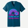 Unisex Jersey Short Sleeve V Neck Tee Thumbnail