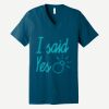 Unisex Jersey Short Sleeve V Neck Tee Thumbnail