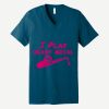 Unisex Jersey Short Sleeve V Neck Tee Thumbnail