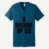 Unisex Jersey Short Sleeve V Neck Tee Thumbnail
