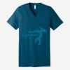 Unisex Jersey Short Sleeve V Neck Tee Thumbnail