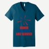Unisex Jersey Short Sleeve V Neck Tee Thumbnail