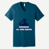 Unisex Jersey Short Sleeve V Neck Tee Thumbnail